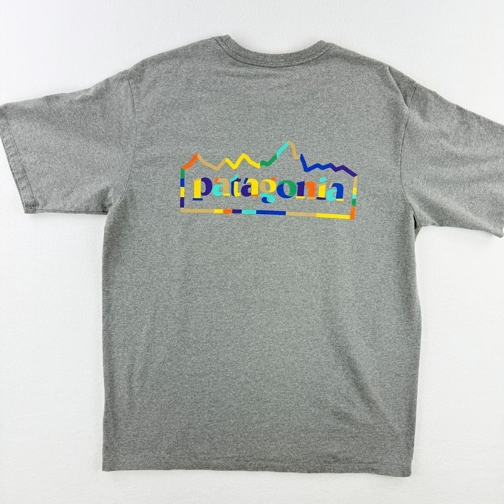 Patagonia Unity Fitz Repsonsibiliti-Tee T-Shirt Size S Mens Gray 37768 NWT